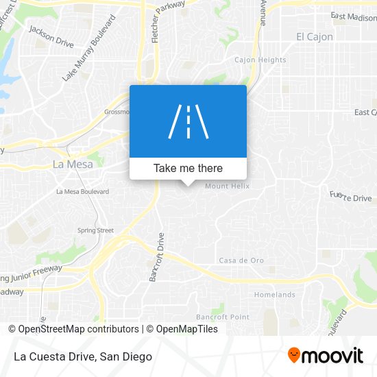 Mapa de La Cuesta Drive
