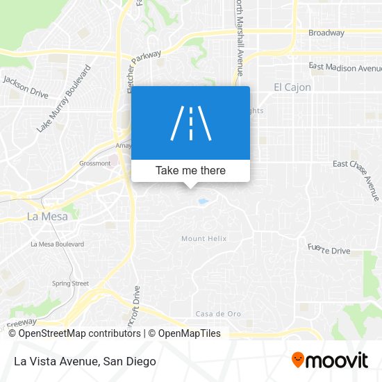 Mapa de La Vista Avenue