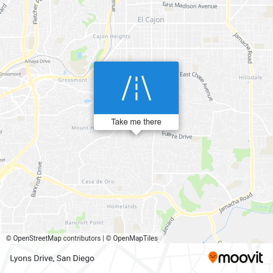 Mapa de Lyons Drive