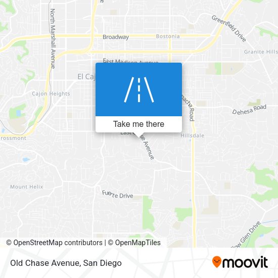 Mapa de Old Chase Avenue