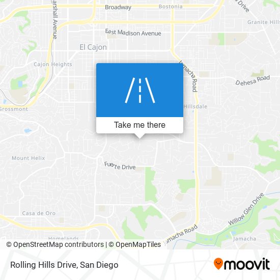 Mapa de Rolling Hills Drive