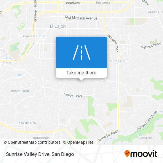 Mapa de Sunrise Valley Drive