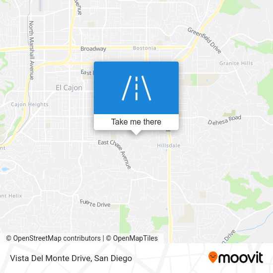 Mapa de Vista Del Monte Drive