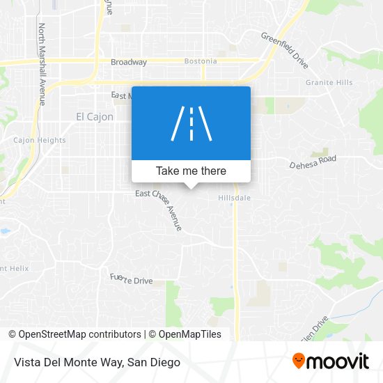 Vista Del Monte Way map