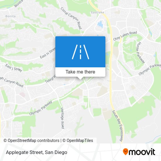 Applegate Street map