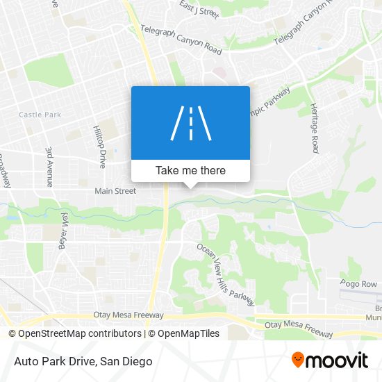 Auto Park Drive map