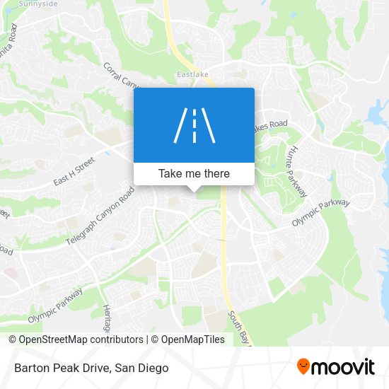 Barton Peak Drive map