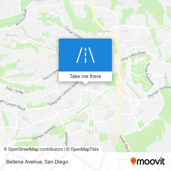 Bellena Avenue map