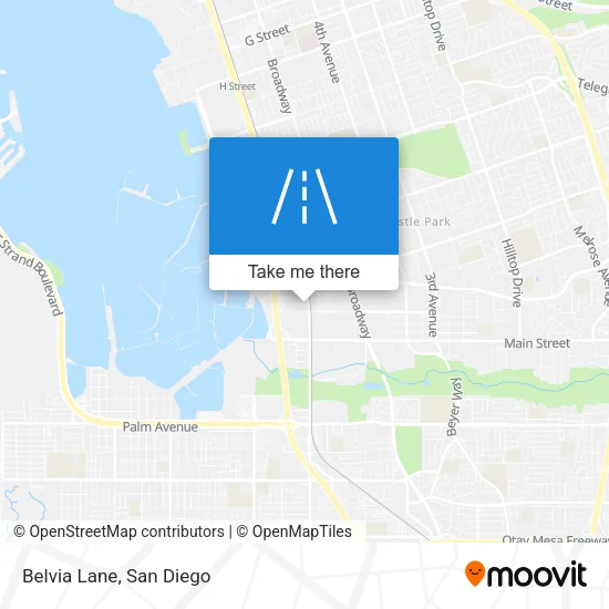 Belvia Lane map