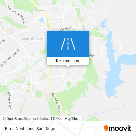 Mapa de Birds Nest Lane