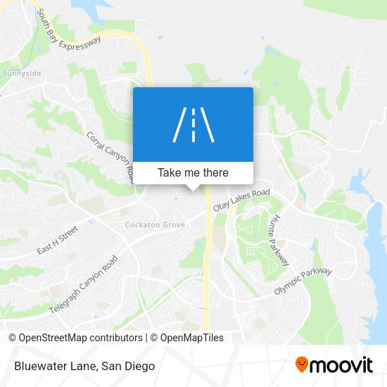 Mapa de Bluewater Lane