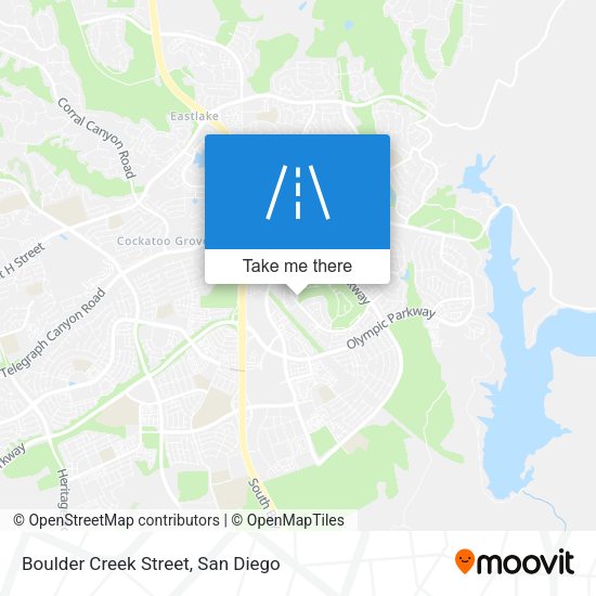 Mapa de Boulder Creek Street