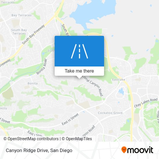 Canyon Ridge Drive map