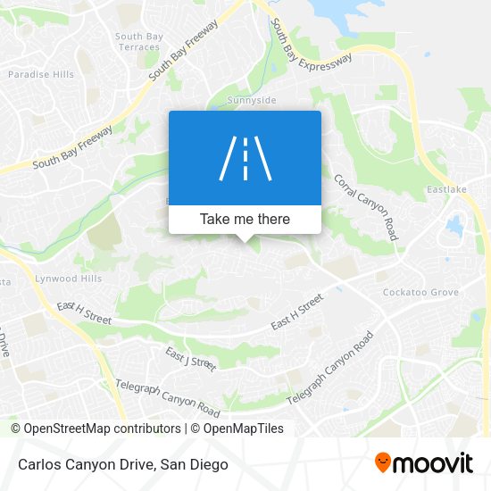 Mapa de Carlos Canyon Drive