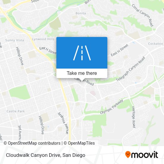 Mapa de Cloudwalk Canyon Drive