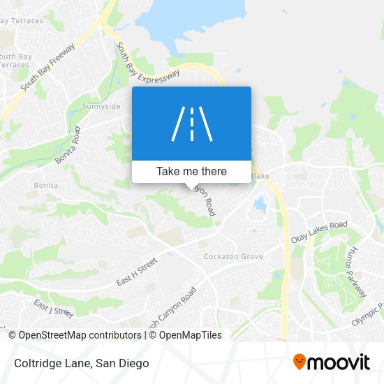 Mapa de Coltridge Lane