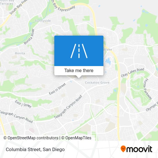 Mapa de Columbia Street