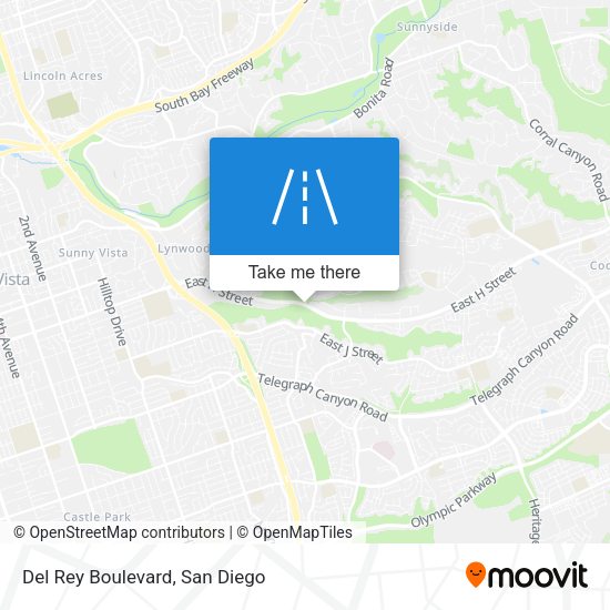 Mapa de Del Rey Boulevard