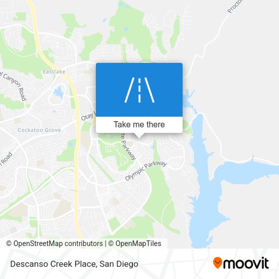 Descanso Creek Place map