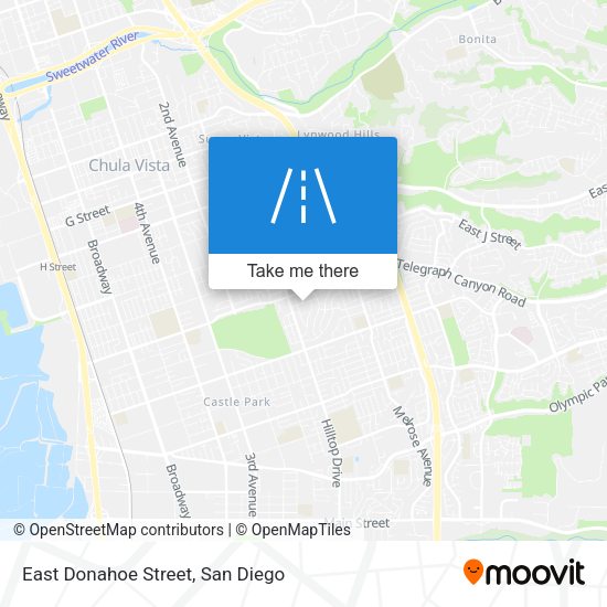 Mapa de East Donahoe Street