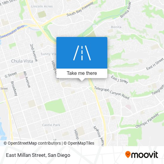 East Millan Street map