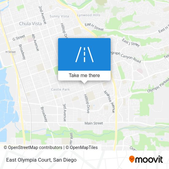 Mapa de East Olympia Court