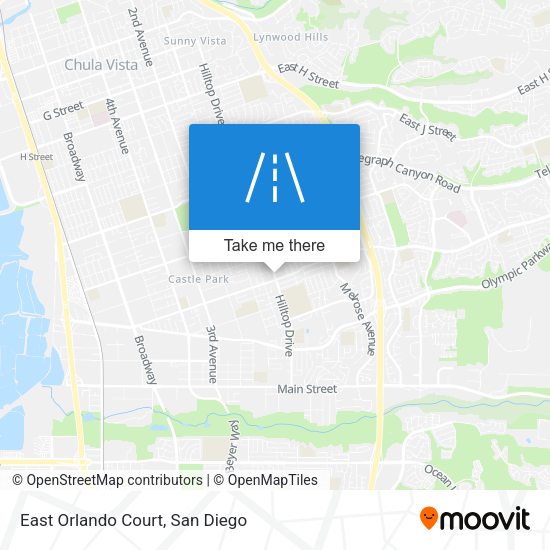 Mapa de East Orlando Court