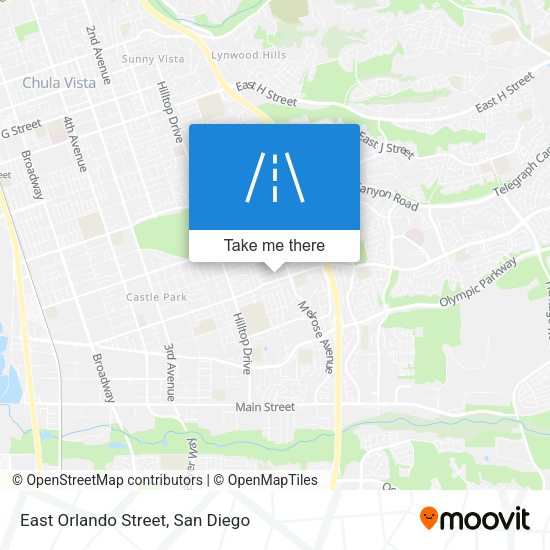 East Orlando Street map