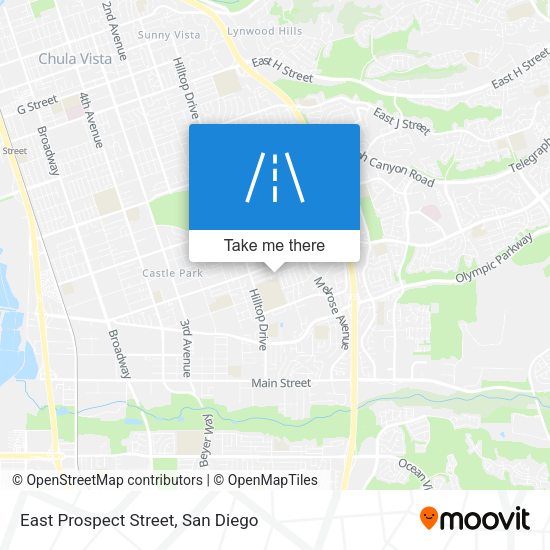 East Prospect Street map