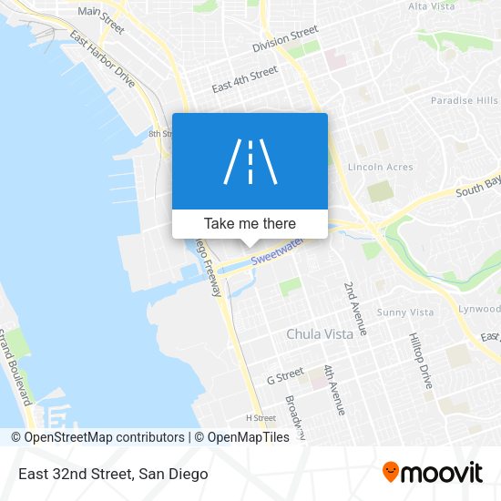 Mapa de East 32nd Street
