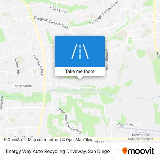 Energy Way Auto Recycling Driveway map