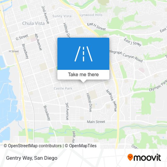 Mapa de Gentry Way