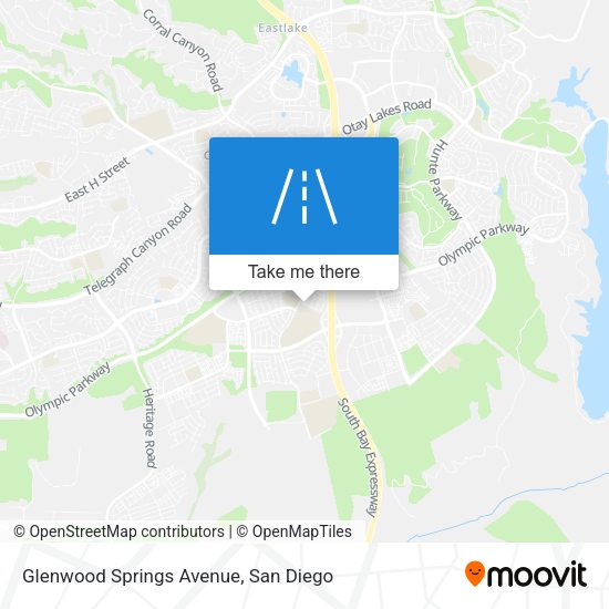Mapa de Glenwood Springs Avenue