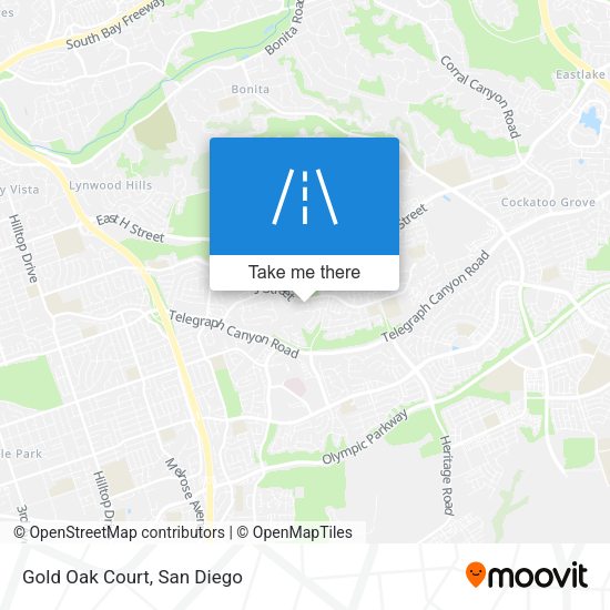 Mapa de Gold Oak Court