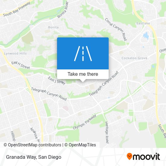 Mapa de Granada Way