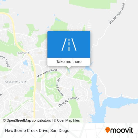Mapa de Hawthorne Creek Drive