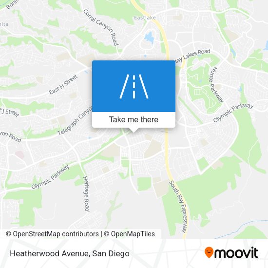 Heatherwood Avenue map