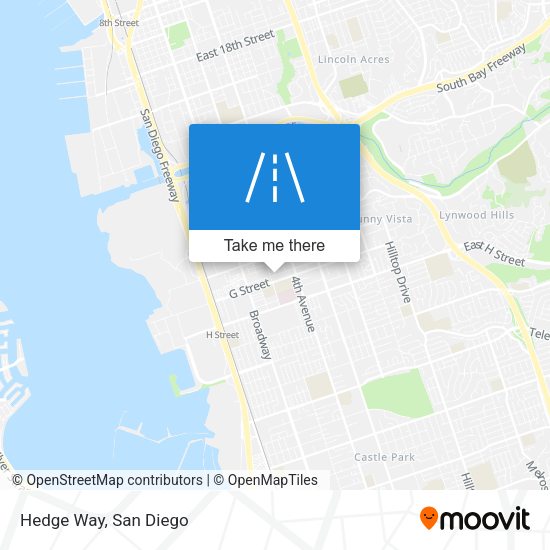 Mapa de Hedge Way
