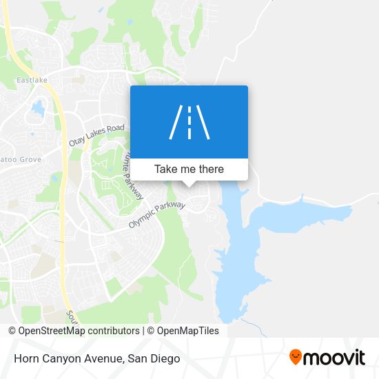 Horn Canyon Avenue map