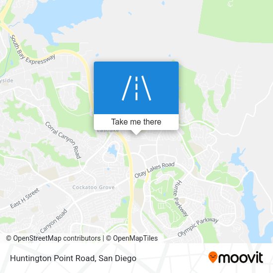 Huntington Point Road map