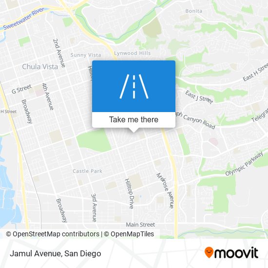 Jamul Avenue map