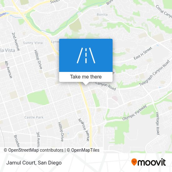 Mapa de Jamul Court