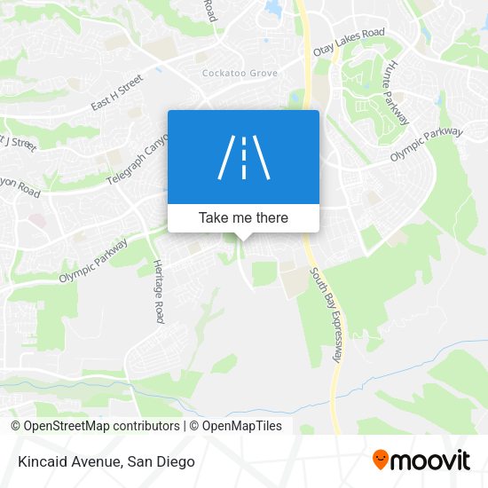 Mapa de Kincaid Avenue