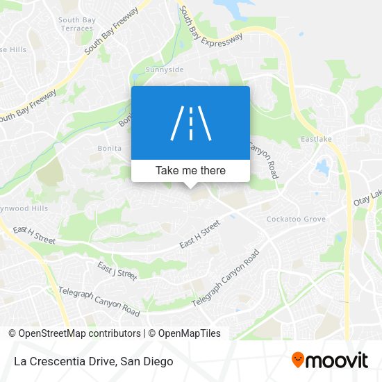 La Crescentia Drive map