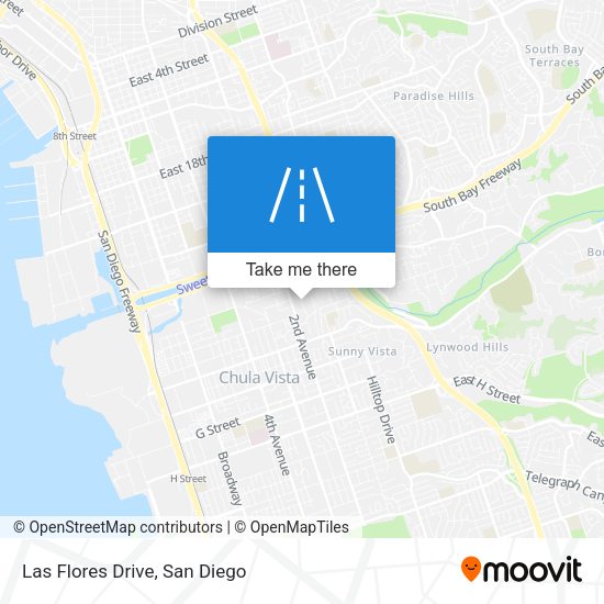 Mapa de Las Flores Drive