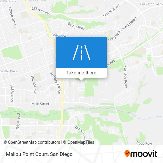 Malibu Point Court map
