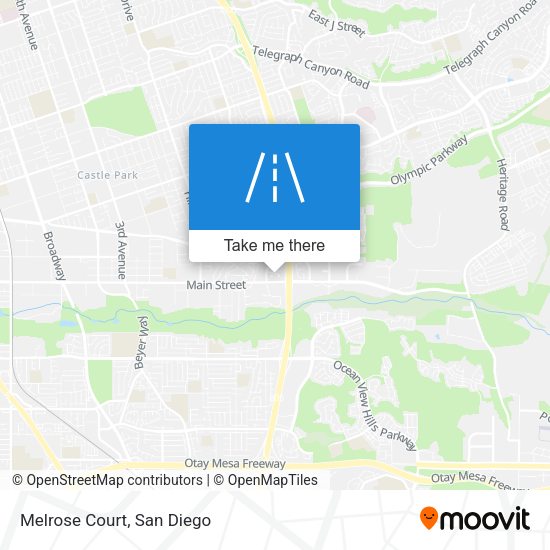 Mapa de Melrose Court