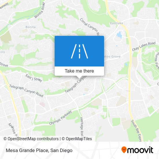 Mapa de Mesa Grande Place