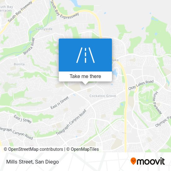 Mapa de Mills Street