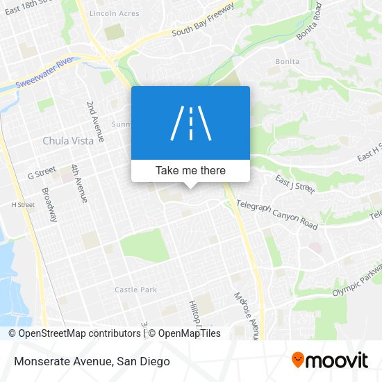 Mapa de Monserate Avenue